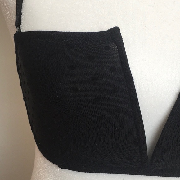 Free People Sierra Black Swiss Dot Bandeau - Picture 4 of 7